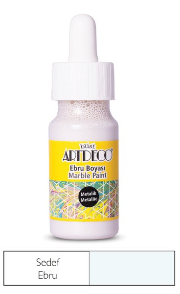 Artdeco Ebru Boyası Metalik 30 Ml Sedef 20