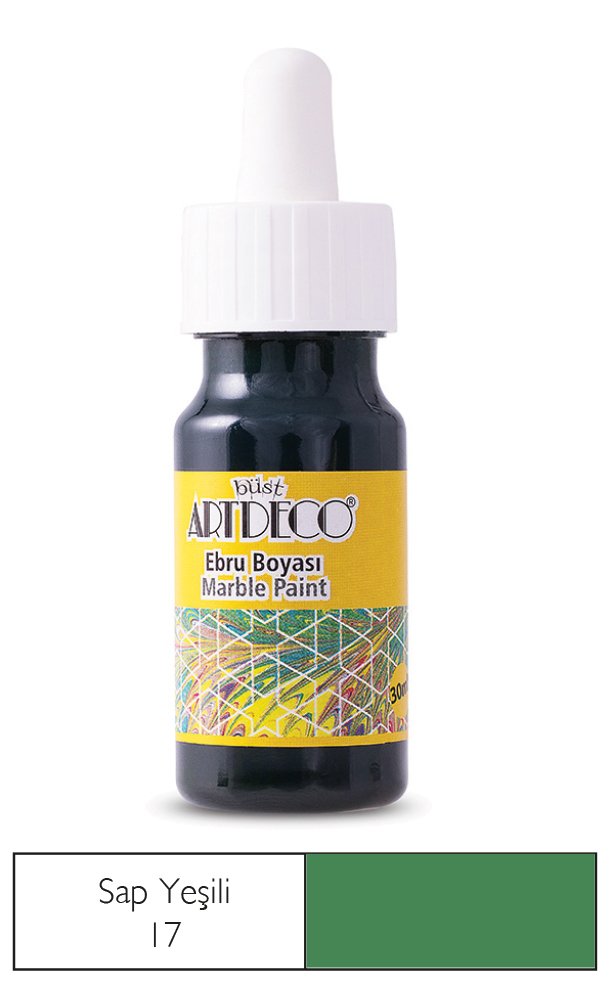 Artdeco Ebru Boyası 30 Ml Sap Yeşili 17