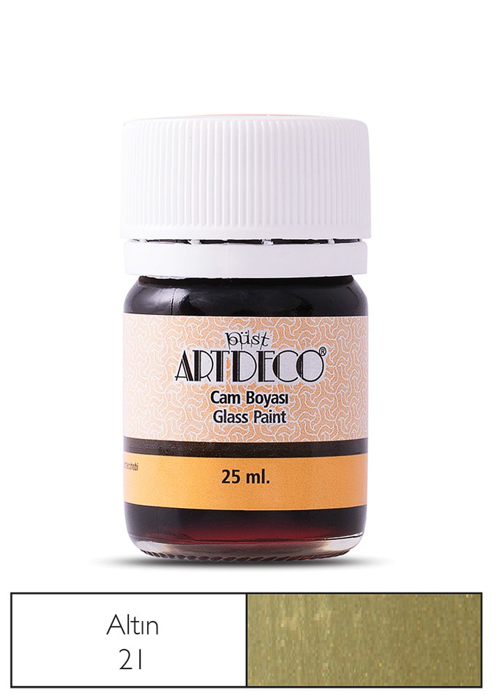 Artdeco Cam Boyası Metalik 25 Ml Altın 21