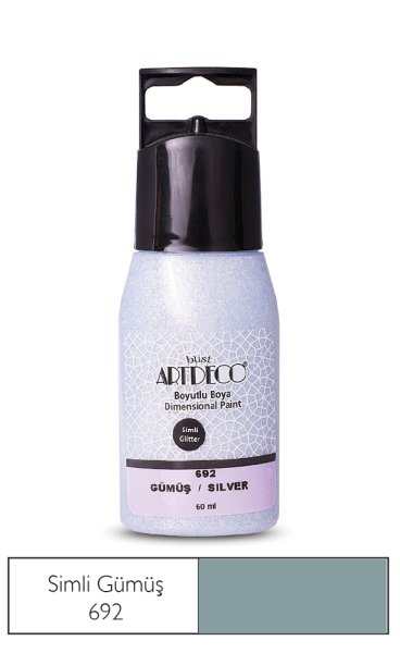 Artdeco Simli Boyutlu Boya 60 Ml Gümüş 692