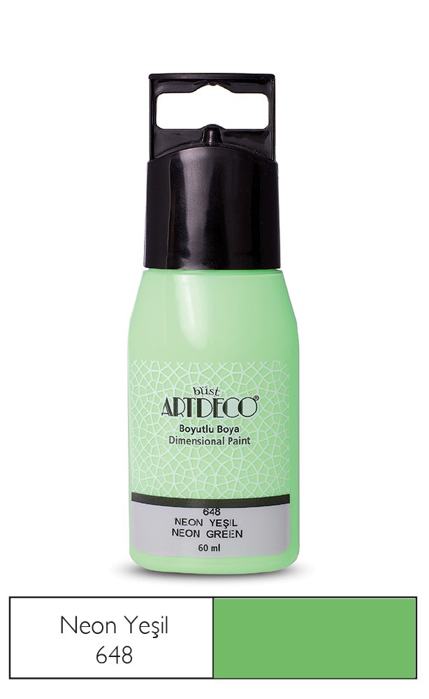 Artdeco Neon Boyutlu Boya 60 Ml Neon Yeşil 648