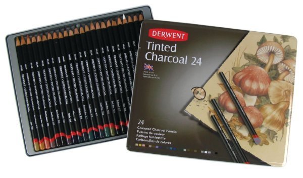 Derwent Tinted Charcoal Kalem Seti 24 Lü