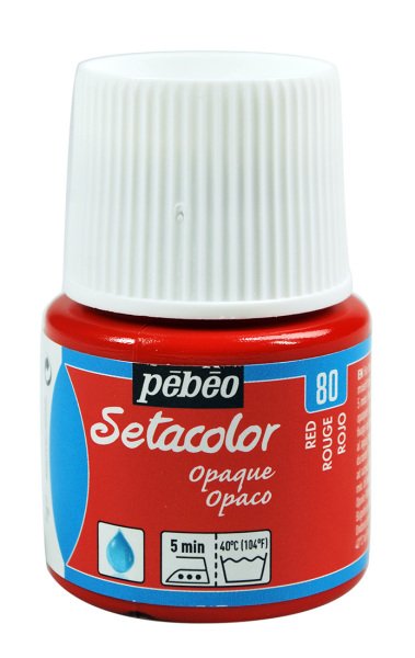 Pebeo Setacolor Kumaş Boyası Opaque 45 Ml Red