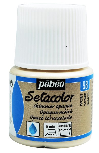 Pebeo Setacolor Kumaş Boyası Opaque Shimmer 45 Ml Ivory