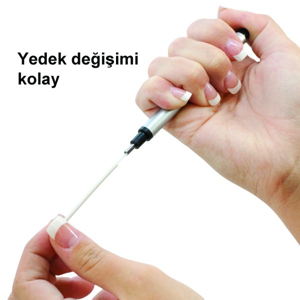 Tombow Mono Zero Kalem Silgi Yuvarlak Uç Gümüş