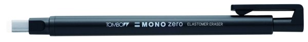 Tombow Mono Zero Kalem Silgi Yassı Uç Siyah