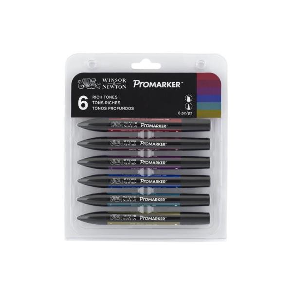 Wınsor & Newton Promarker Set Zengin Tonlar 6 Lı