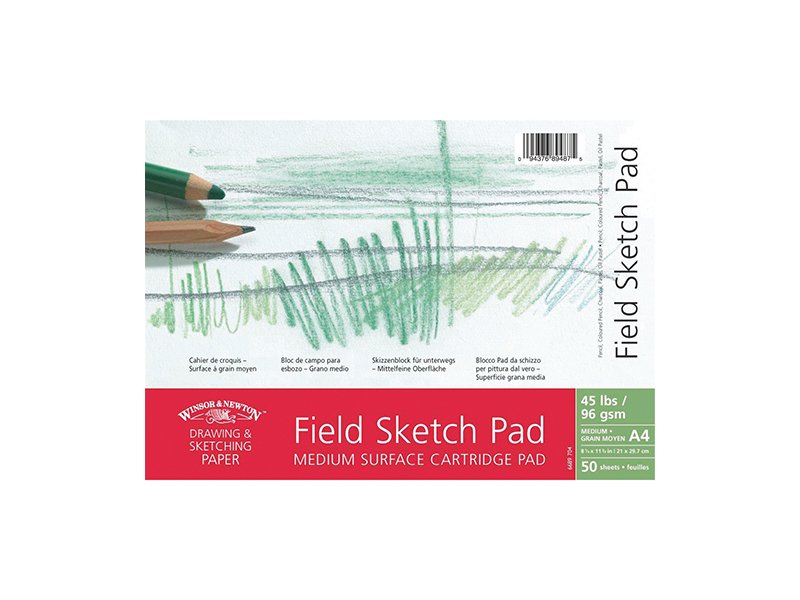 Winsor & Newton Field Çizim Bloğu A5 96 Gr 50 Yaprak Yandan Spiralli