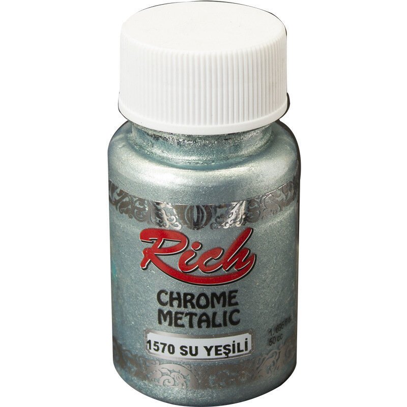 Rich Akrilik Boya Chrome Metalik 50 Ml Su Yeşili 1570