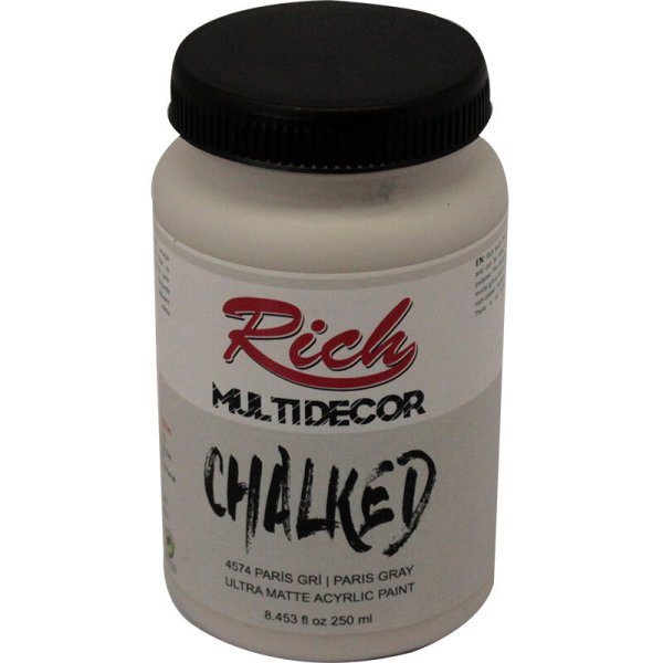 Rich Multi Decor Chalked Boya 250 Ml Paris Gri 4574