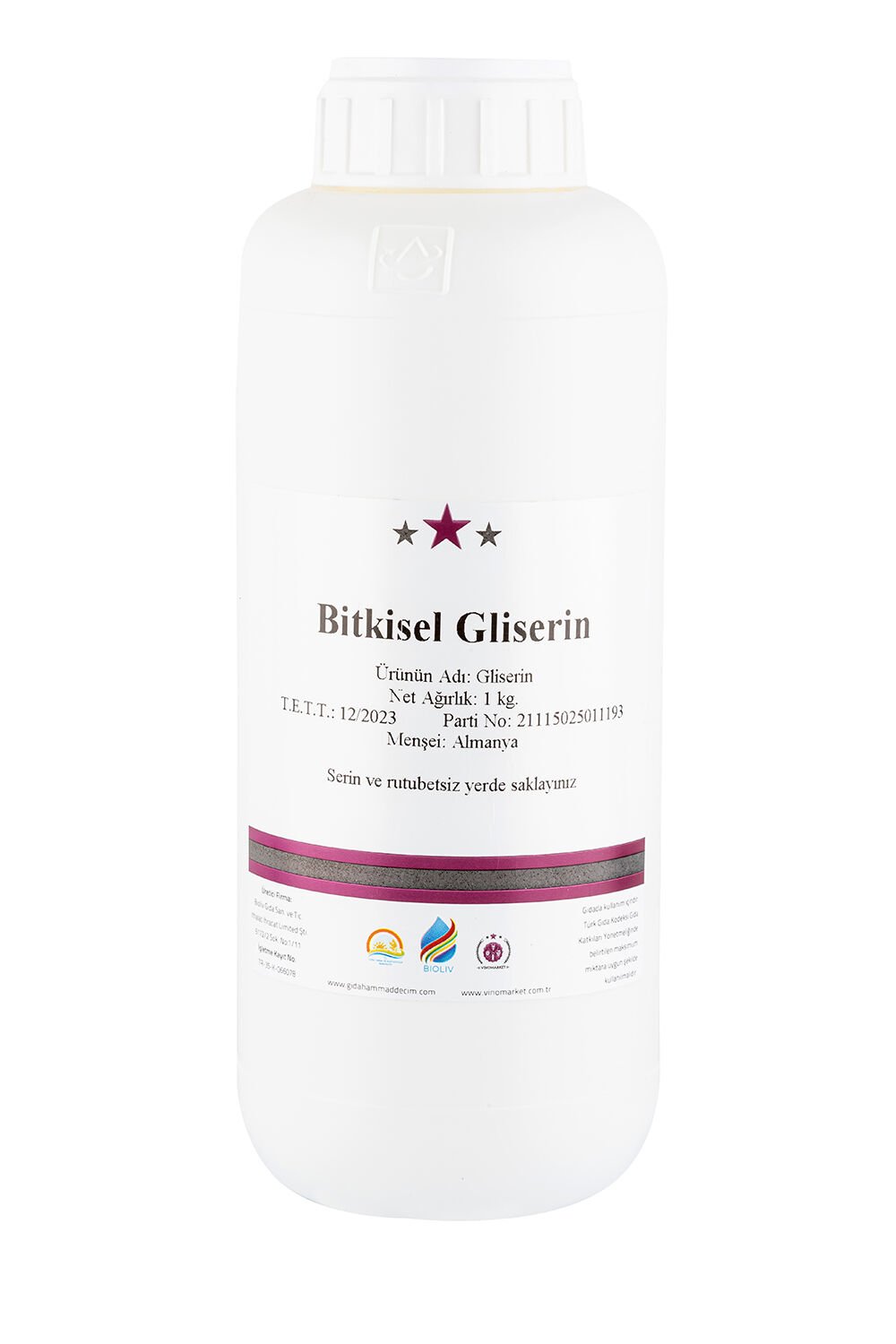 Bitkisel Gliserin - 1 kg.