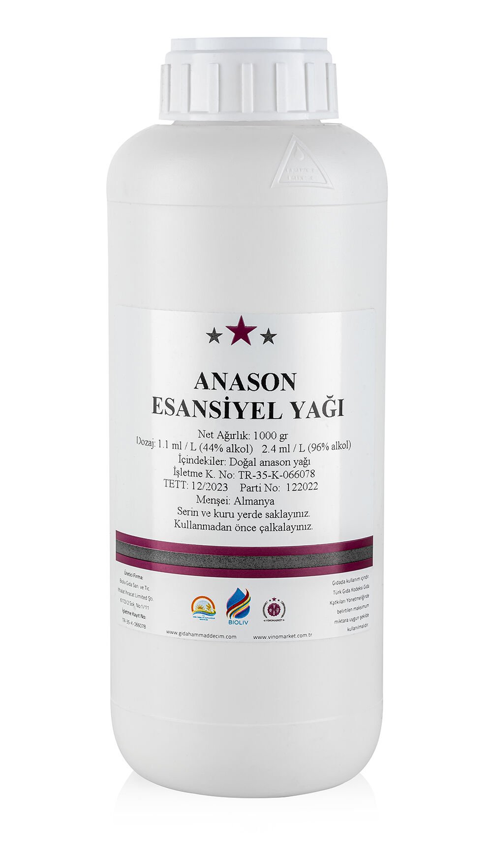 Esansiyel Anason Yağı - 1000 gr