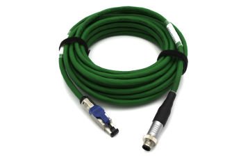 PUR M12 - RJ45 Ethernet Kabloları 4 Pinli D Kodlu RJ45 Korumalı Kablo IP67 Endüstriyel Ethernet Kablosu