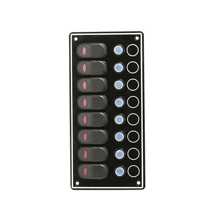 8'li Waterproof Switch Panel LED Göstergeli