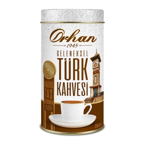 Orhan Öğütülmüş Türk Kahvesi Teneke 250 Gr