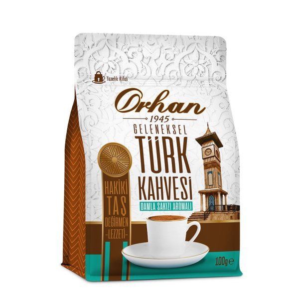 Orhan Öğütülmüş Damla Sakızlı Türk Kahvesi 100 Gr