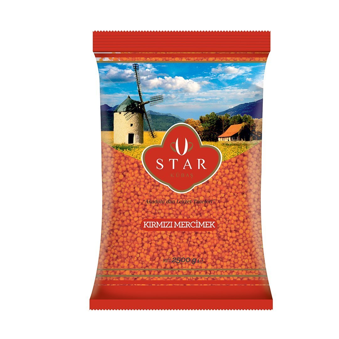 Star Kırmızı Mercimek 2,5 Kg