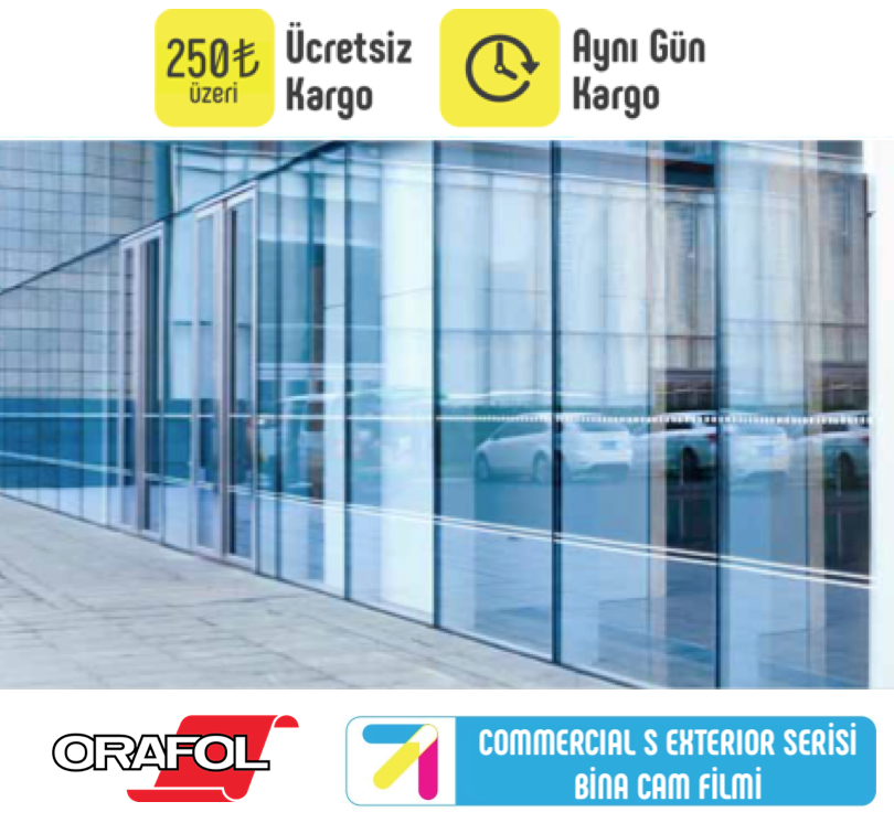 Oracal Commercial S Exterior Serisi Bina Cam Filmi