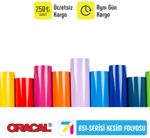 Oracal 651 Serisi Kesim Folyosu