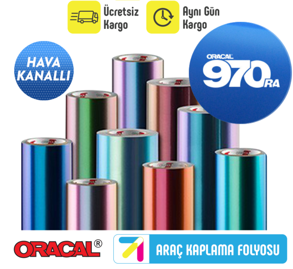 970RA Serisi Hava Kanallı Araç Kaplama Folyosu