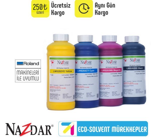 Nazdar Eco-Solvent Baskı Boyası (Orijinal)