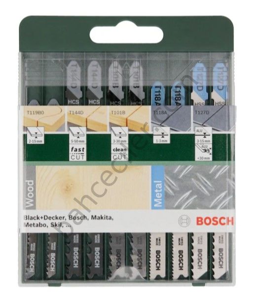 Bosch Ahşap & Metal Karışık Dekupaj Testere Seti 10'lu – 2609256746