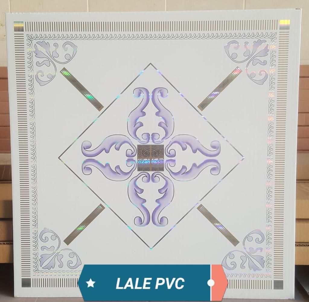 PVC Asma Tavan Paneli 60x60 Lale - 1Paket / 20Adet / 7,2 m2