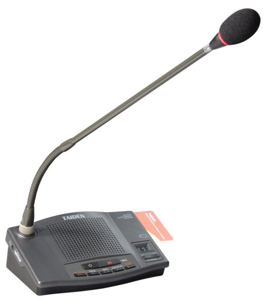 Taiden HCS-4330CE/50  Konferans Sistemi Başkan Mikrofonu Kartlı Oylamalı