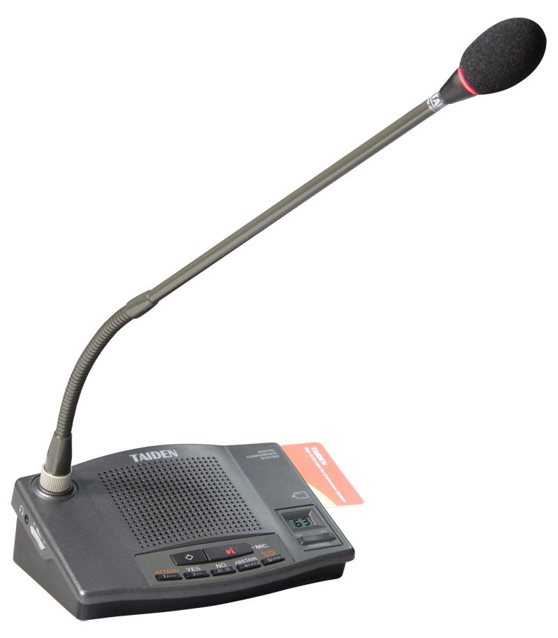 Taiden HCS-4330DE/50 Konferans Sistemi Delege Mikrofonu Kartlı Oylamalı