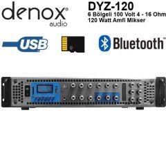 Denox DYZ-120 100V 120 Watt 6 Bölgeli Amplifikatör
