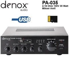 Denox PA-035 100V Hat Trafolu 35 Watt Amplifikatör
