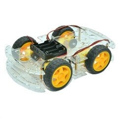 4WD Çok Amaçlı Mobil Robot Platformu - Şeffaf