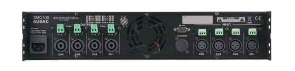 Audac SMQ500 4X500 Watt 4 Ohm Dijital  Power Amplifikatör