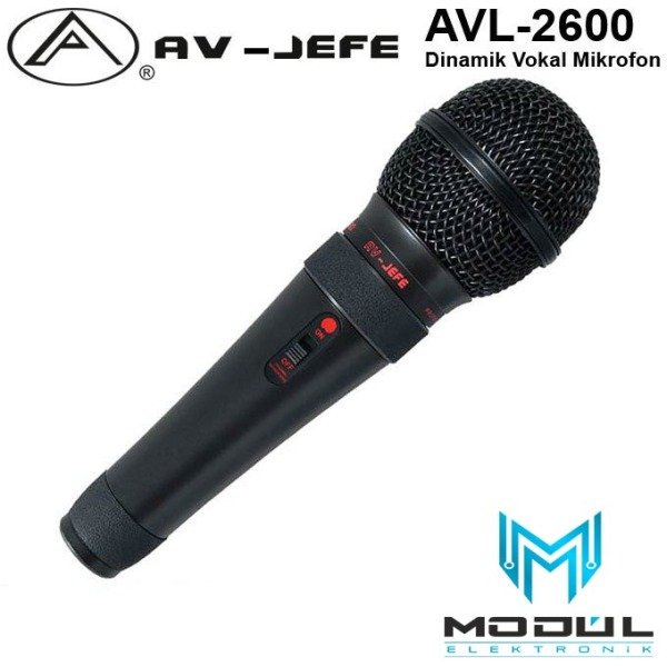 AV-JEFE AVL-2600 Dinamik Vokal Mikrofonu