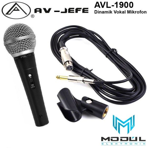 AV-JEFE AVL-1900 Dinamik Vokal Mikrofonu