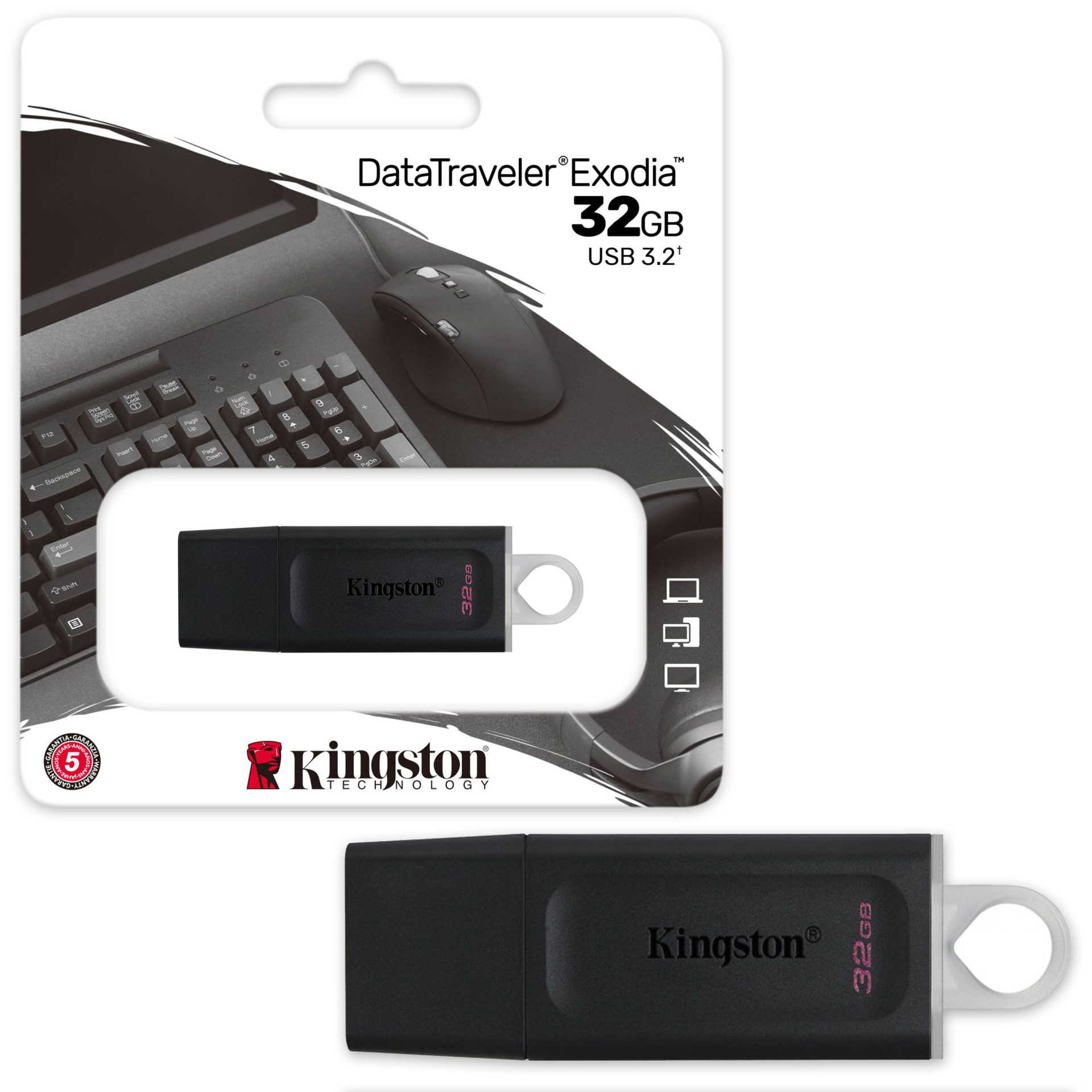 KINGSTON 32GB DataTraveler Exodia USB 3.2 USB Bellek