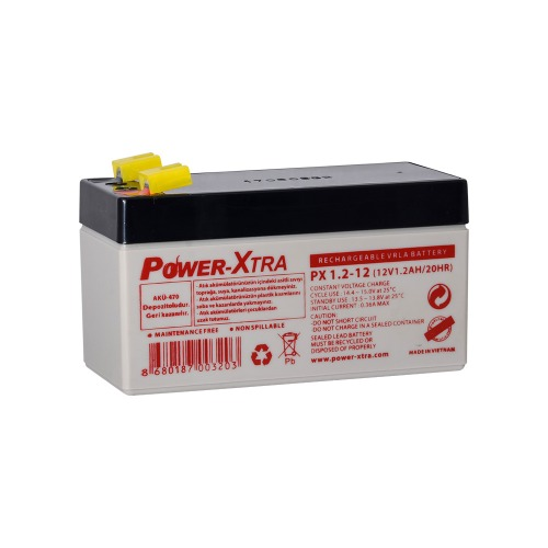 Power-Xtra 12V 1.2 Ah Bakımsız Kuru Akü