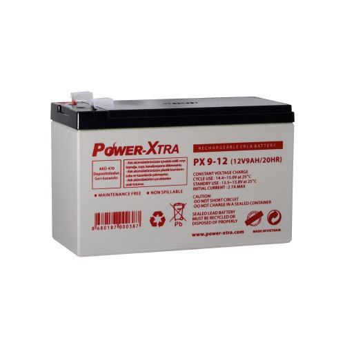 Power-Xtra 12V 9 Ah Bakımsız Kuru Akü