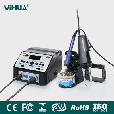 YIHUA 938BD + Yükseltme Sürümü SMD Sıcak Cımbız lehim istasyonu