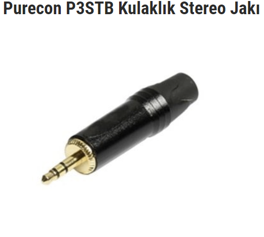 Purecon P3STB Kulaklık Stereo Jakı