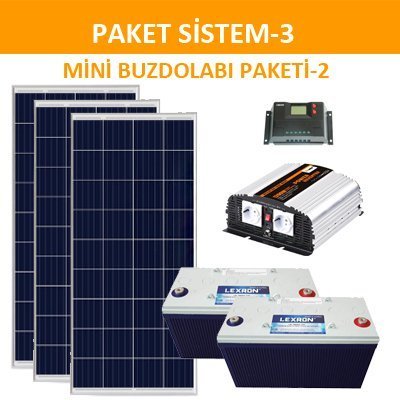 Solar Enerji Mini Buzdolabı Paketi (PAKET 3)
