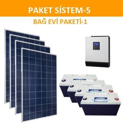 Solar Enerji Bağ Evi Paketi (PAKET 5)