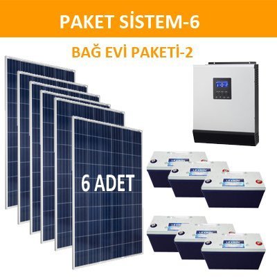 Solar Enerji Bağ Evi Paketi (PAKET 6)