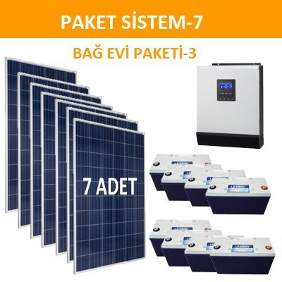 Solar Enerji Bağ Evi Paketi (PAKET 7)