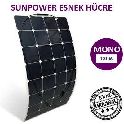 130W Esnek Monokristal Güneş Paneli