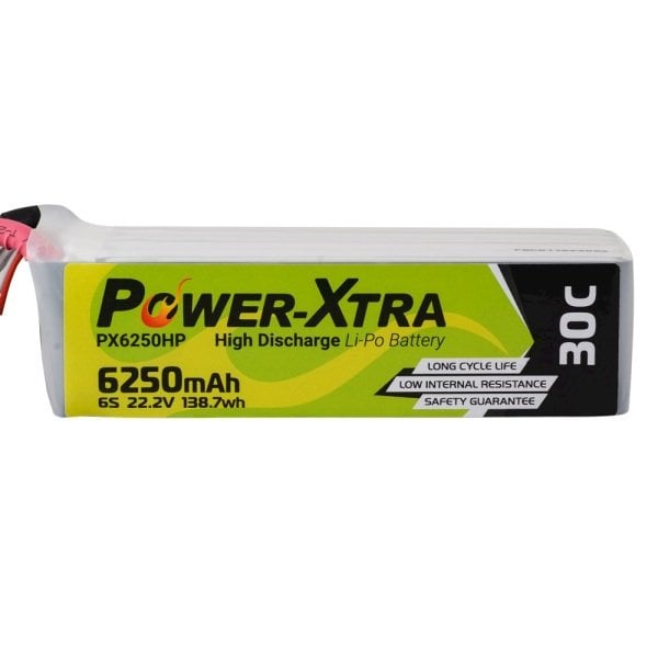 Power-Xtra PX6250HP 22.2V 6S2P 6250 mAh (30C) Li-Polymer