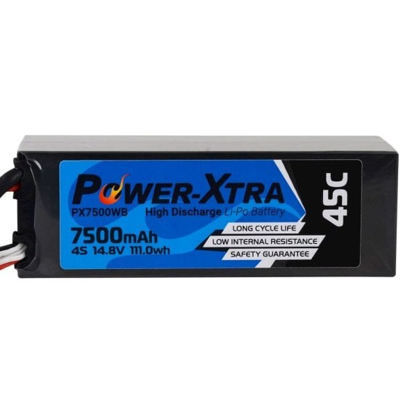 Power-Xtra PX7500WB 14.8V 4S2P 7500 mAh (45C) Li-Polymer
