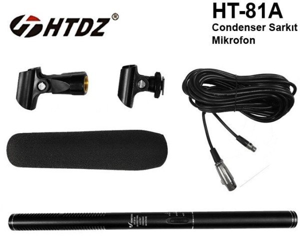 HTDZ HT-81A Kondenser Shotgun Mikrofon