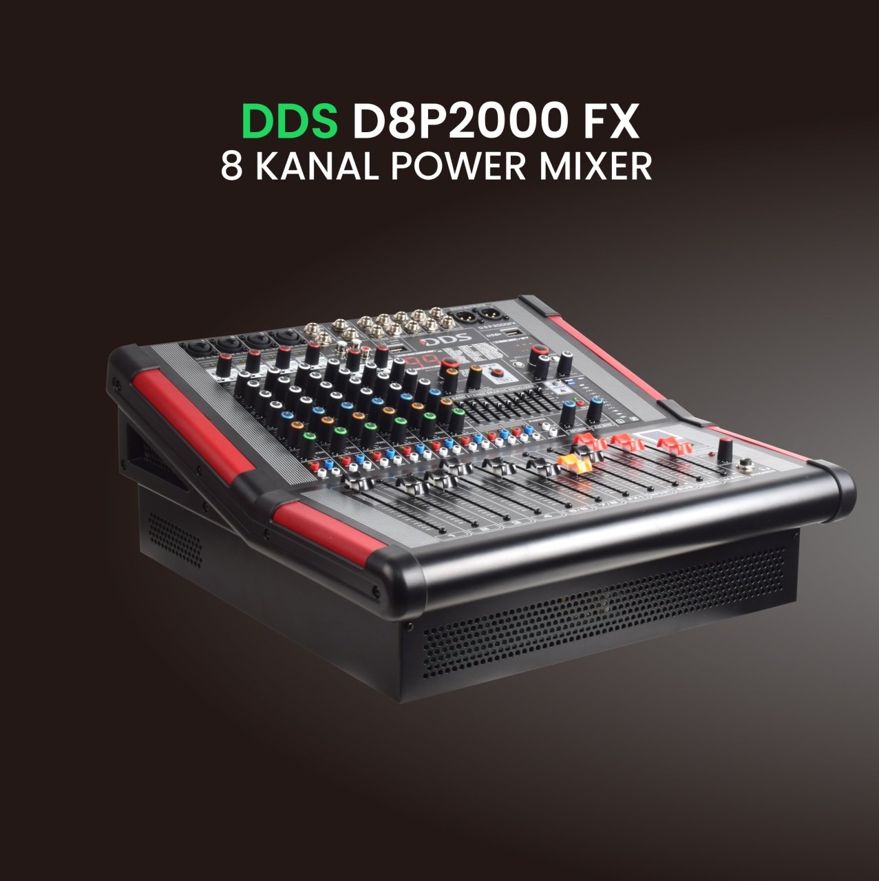 DDS D–8P2000FX  8 Kanal  2x1000 Watt Power Mikser