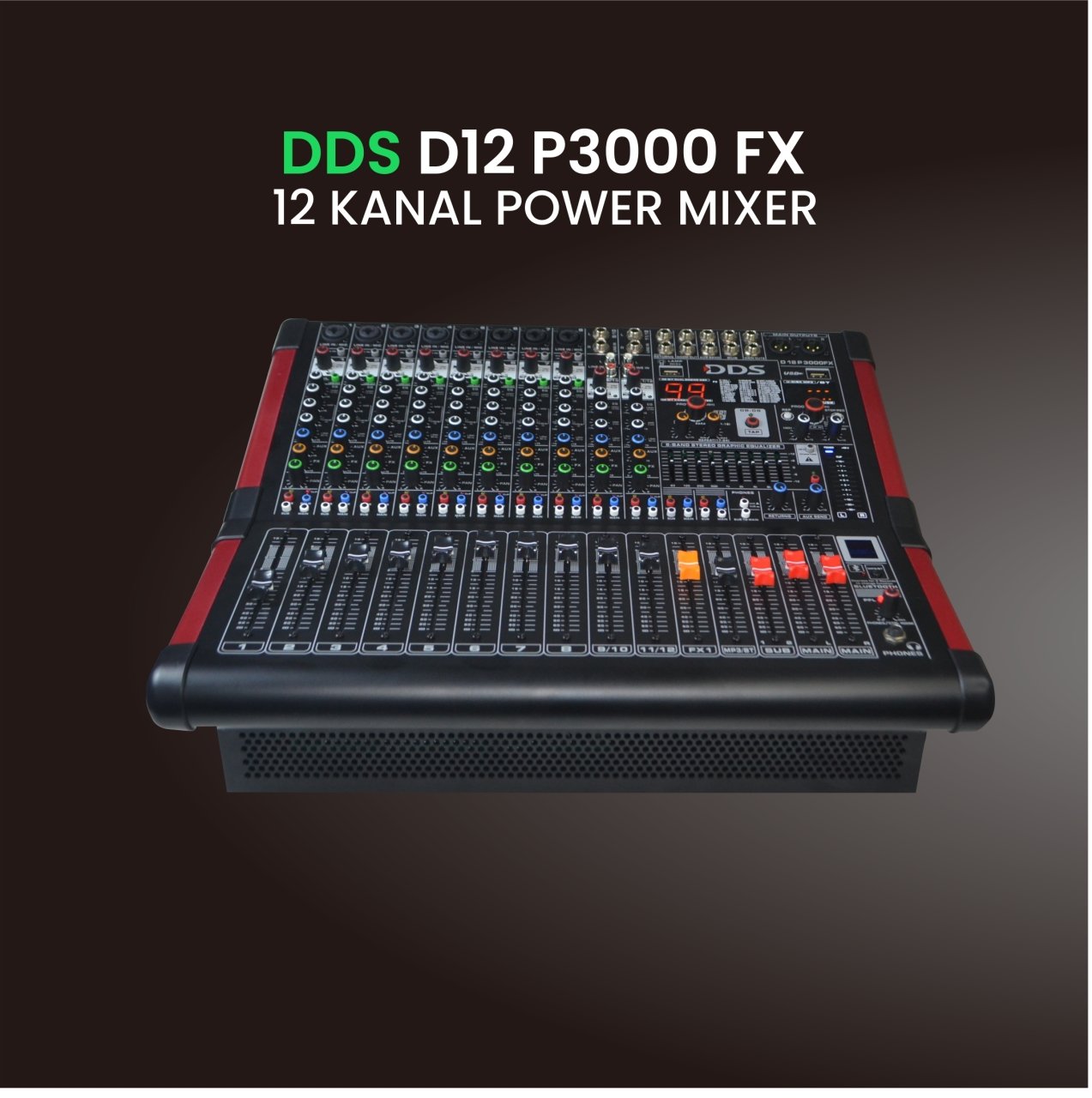 DDS D–12P3000FX 12 Kanal 2x1500 Watt Power Mikser